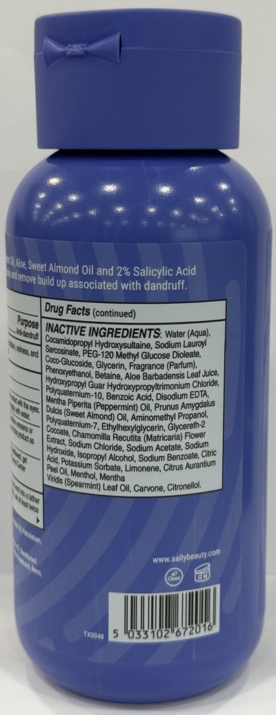 Inactive Ingredients (Anti Dandruff Peppermint Oil And Aloe Shampoo Back Right)